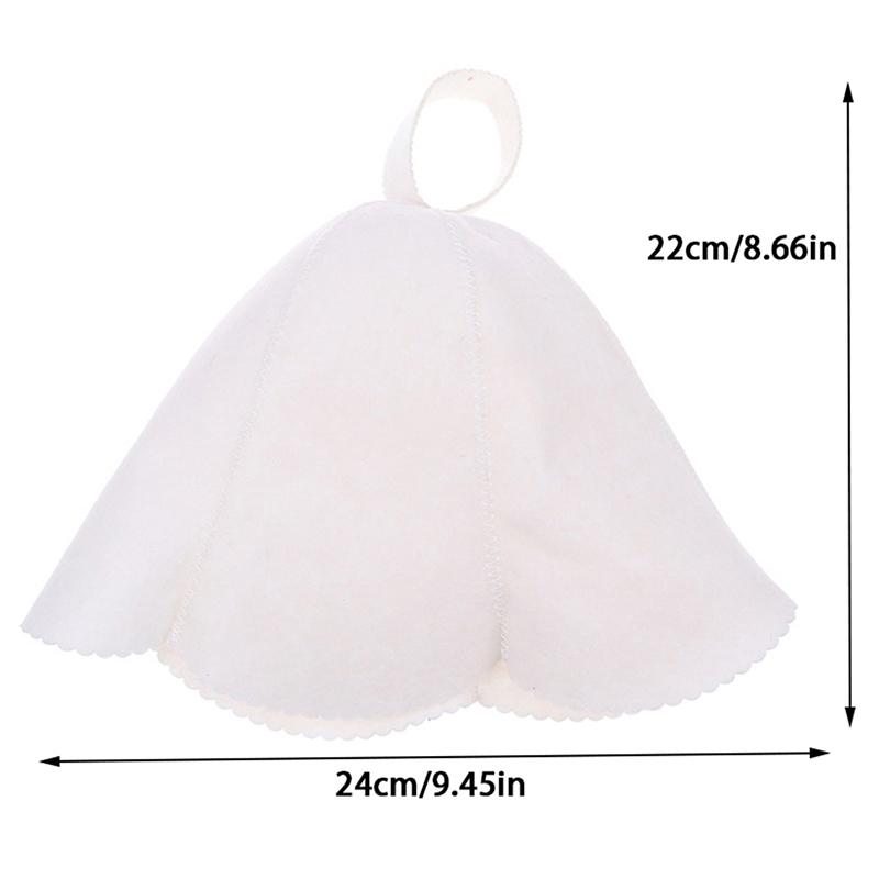 Felt Head Protection Bath Anti Heat Free Size Russian Style Shower Cap Sauna Hat