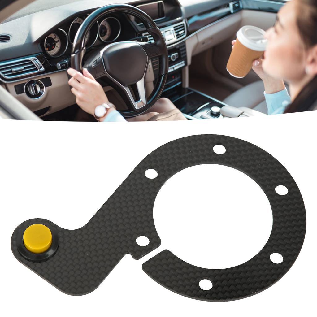 Steering Wheel Horn Button 6 Hole Carbon Comfortable Touch Sensitive Replacement For