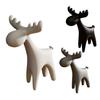 Reindeer Figurine 3D Printed Small Deer Statue Christmas Tabletop Ornament for TV Stand Shelf Wine Rack Cabinet Mantle Decoration