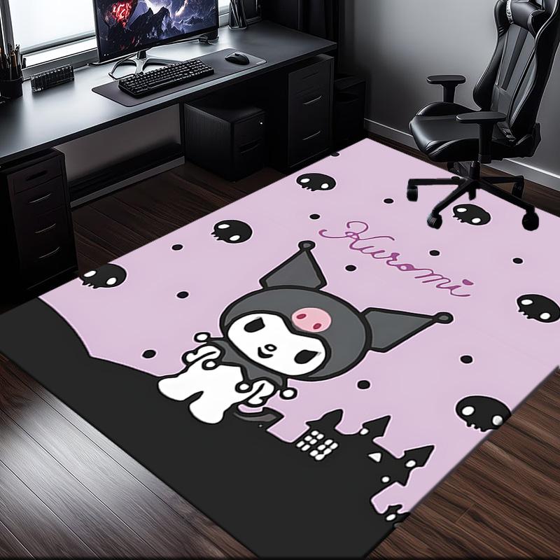 1PC Kuro-mi Rug for Livingroom,Bedroom, Palyroom, Chair Rug, Area rug, Game Carpet, Large Size Rug Fan Christmas gift