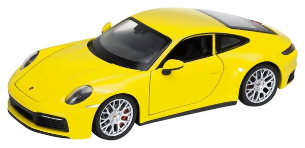 Kyosho WELLY Scale Porsche 911 Carrera 4S Yellow Finished Product WE24099Y2 1/24