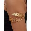 Fashion Golden Leaves Open Adjustable Arm Ring Fashion Special-Interest Bracelet Dunhuang Egypt Vintage Jewelry Accessories