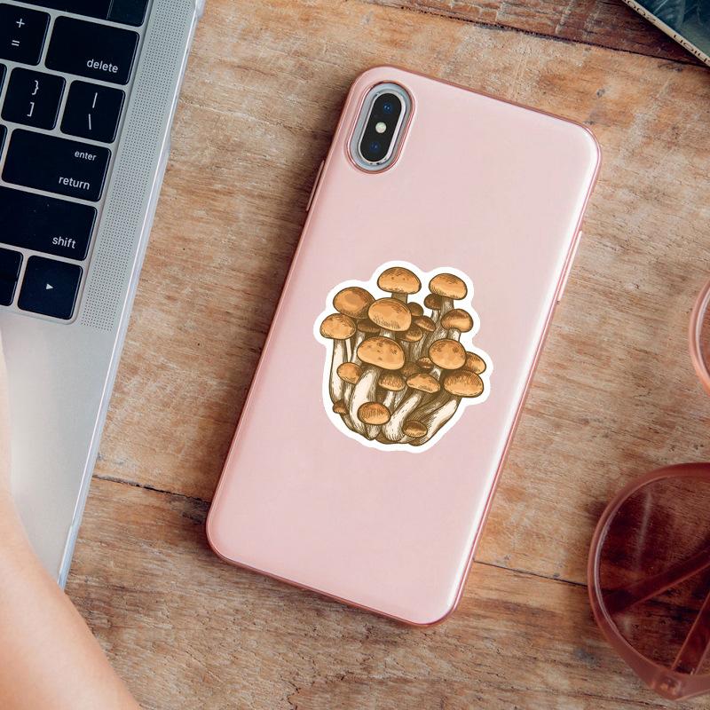 10 30 50Pcs Wild Mushrooms Stickers For Suitcase Skateboard Laptop Luggage Phone Car Styling Diy Decal Pegatinas