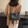 Solid Color Simple Large-capacity Bag Women's 2025 New Trendy Underarm Commuter Chain Shoulder Tote Bag