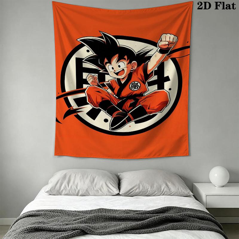 DRAGON BALL Wall Tapestry Aesthetic Wall Hanging Printed Fabric Blanket Decorative Tapestries for Bedroom Living Room Home Decor