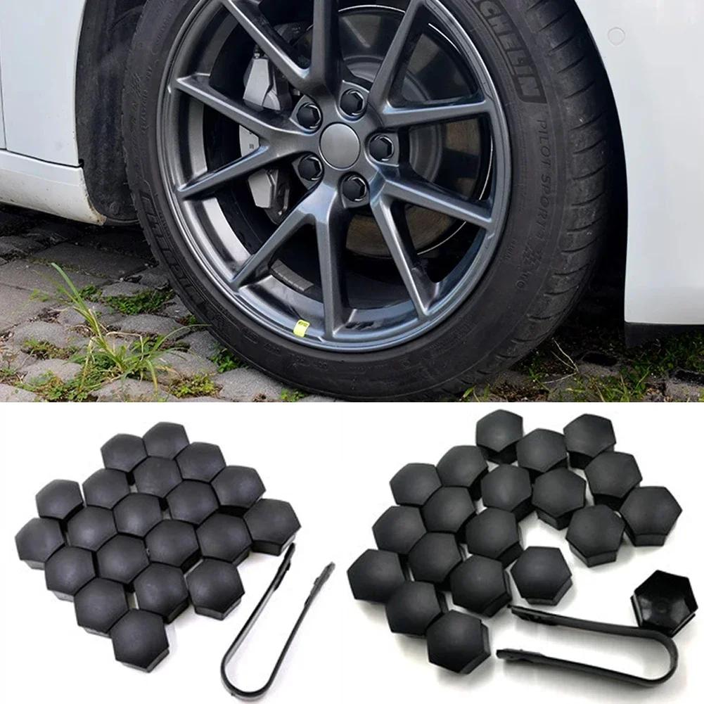 20pcs Car Wheel Tire Nut Caps Anti-Rust Protection Cover 21mm Car Hub Nut Decoration Cap Accessories For Tesla Model 3 Y X S