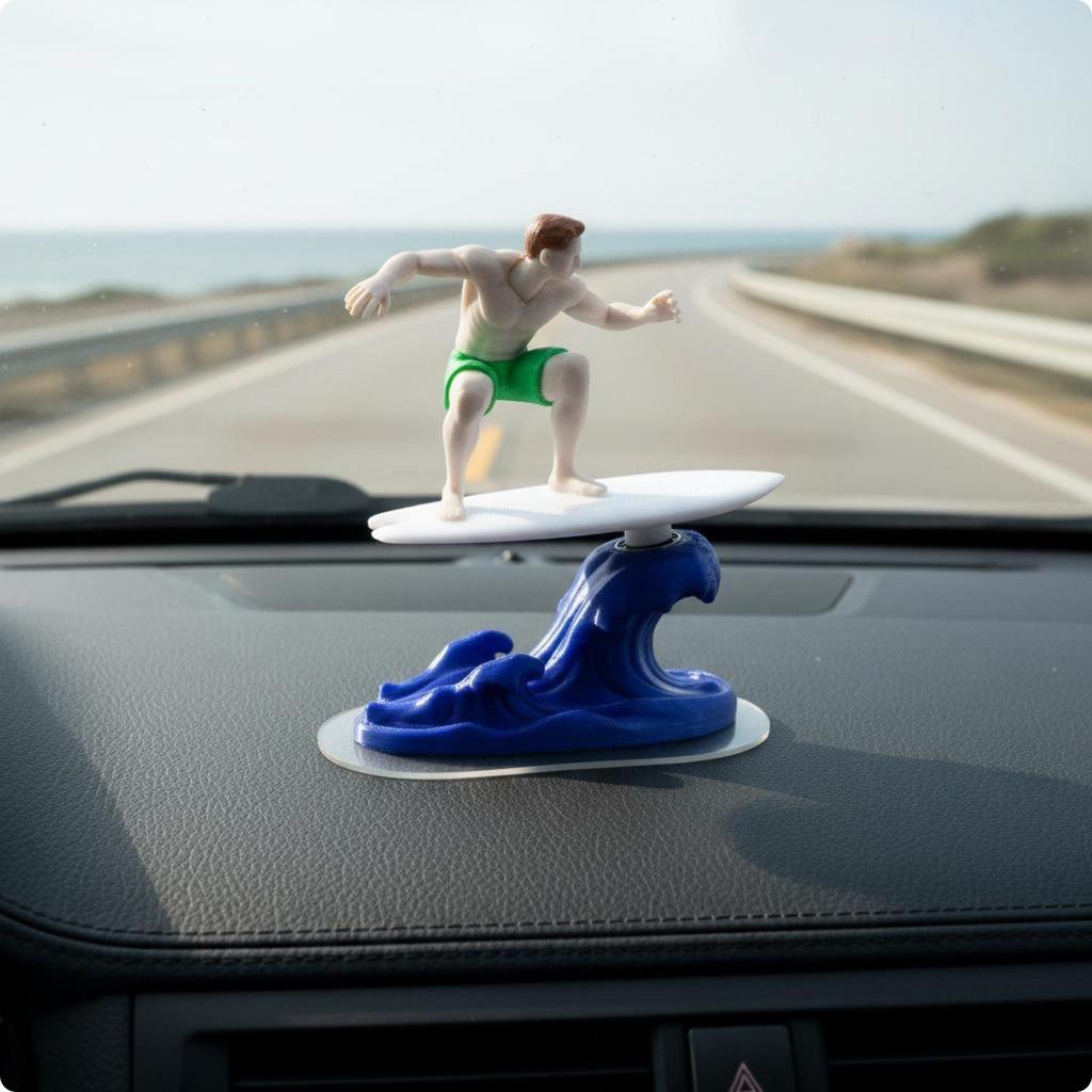 Car Dashboard Surfer Decor Wobbly Motion Inertial Wobble Figurine Cute Gift