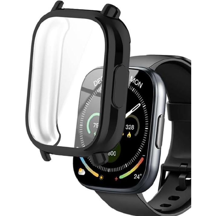 Watch Cases Compatible with Puqo Cillso T80 1.95” Smart Watch, TPU Case with Screen Protector, Protecting Watch Body & Screen