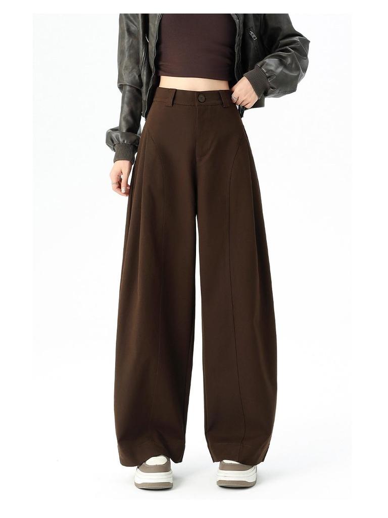 Jialiang Korean Style High Waist Wide Leg Pants – Women's Spring 2026 Collection