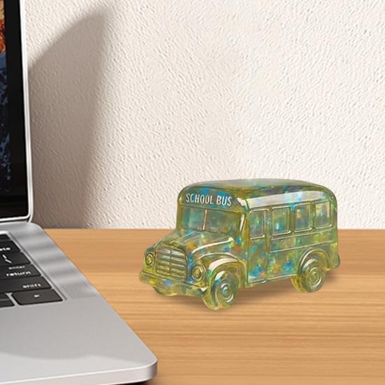 Pocket School Bus Back to School Gift Miniature Bus Keepsake with Motivational Card Gift for Back to School Party Graduation Birthday