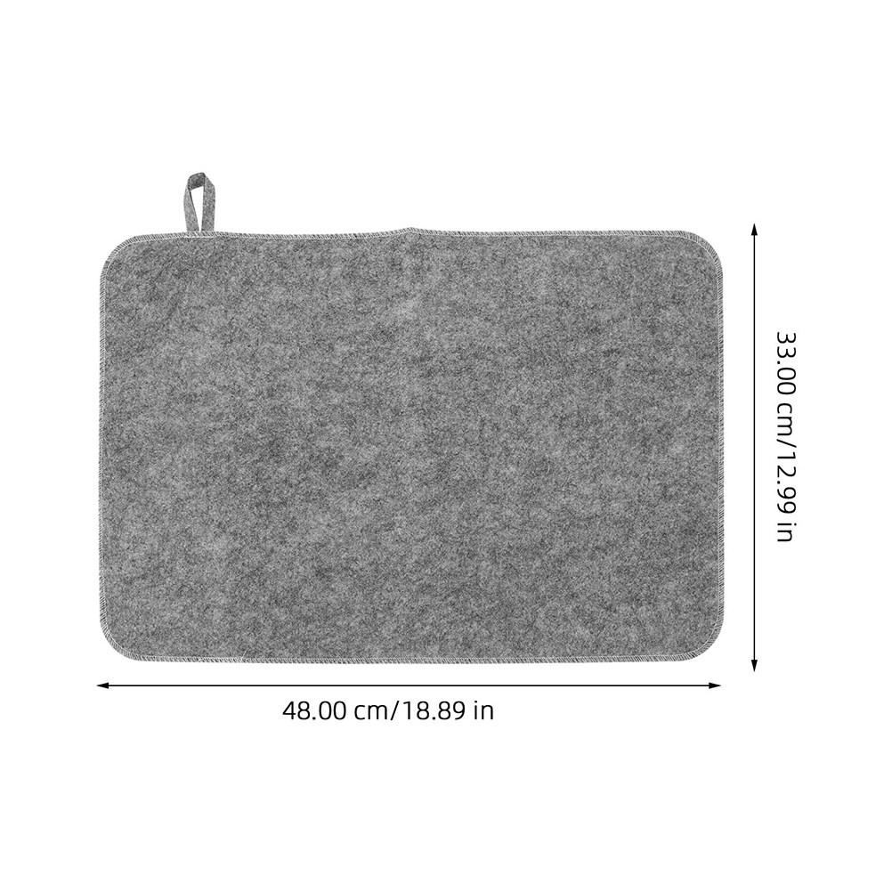 

48x33cm Sauna Mat 4PCS Bath Sauna Seat Cover Felt Cushion Steam Room Accessories Water Absorbent Heat Insulation Mat Thickened