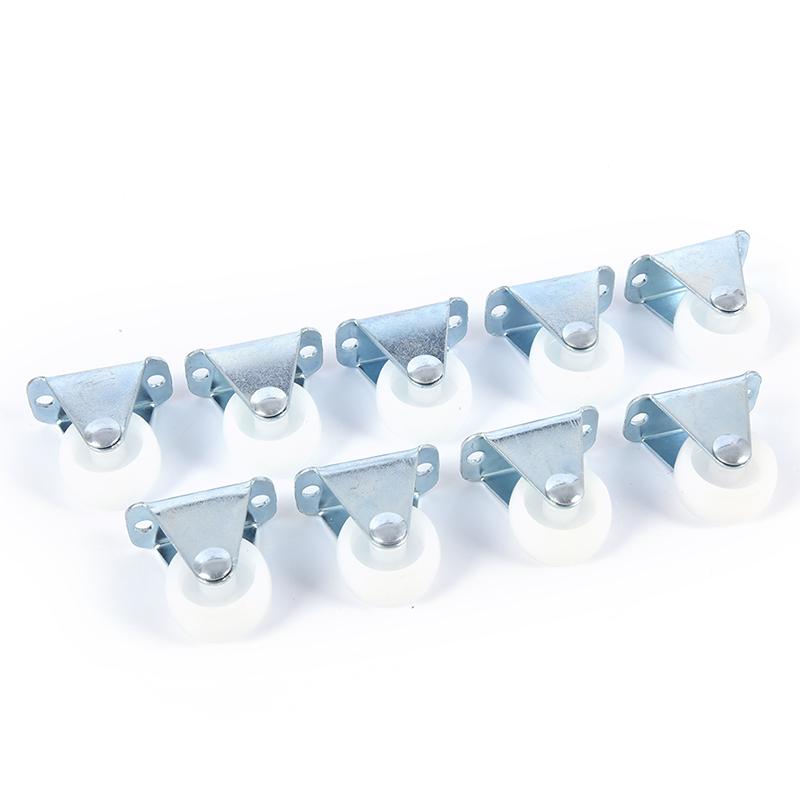 Universal Casters 1" Furniture Wheel Castor White Pp Nylon One Way Wheel