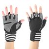 Half Finger   Cycling Protective Gloves AntiSlip Brthable   Gloves(Red )