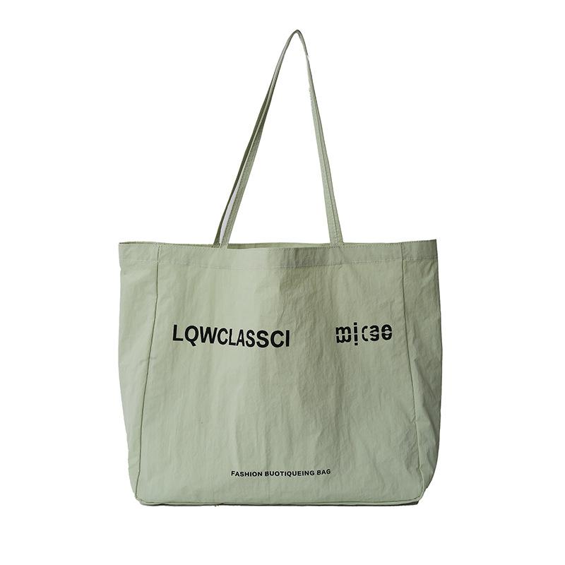 

Література та відпочинок великої місткості сумка для студенток полотняна сумка для поїздок на роботу і роботу жіноча сумка через плече в літньому тренді 2024 року зелений