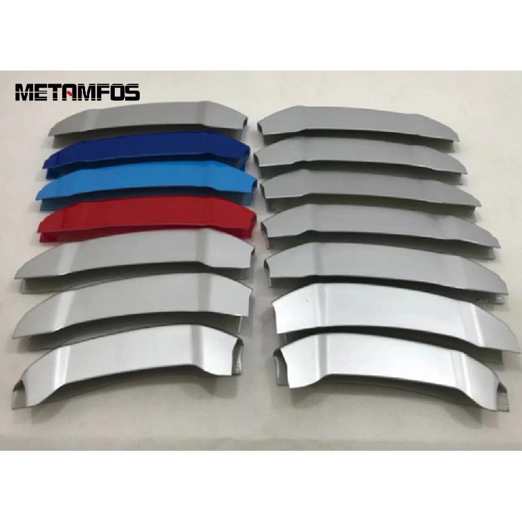 For BMW X3 2018    Matte Front Bumper Mesh ert Grille Racing Grill Molding Trim Exterior Accessories Car Styling