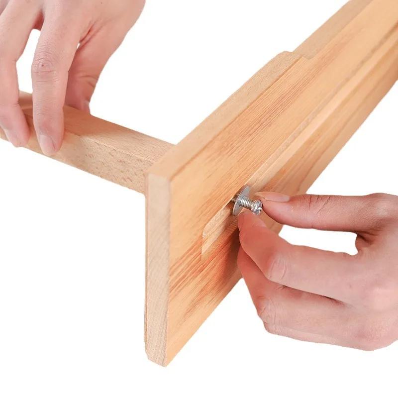 Verstellbarer Stickständer freihändig Kreuzstich Holzstickrahmen Nähhandwerk Stickerei Stickzubehör