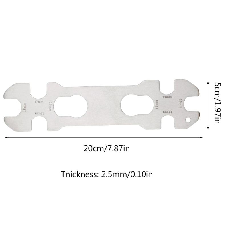Multifunction Wrench Flat Hexagon Wrench Spanner Tool for Bike Bicycles Cycling