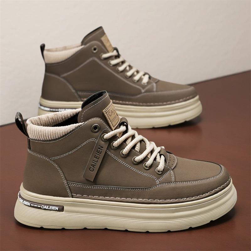 2 autumn new men's tooling boots retro work shoes Martin boots platform sports shoes casual board shoes