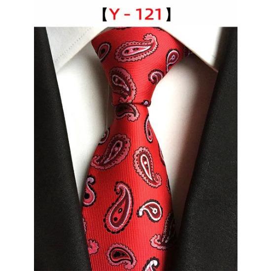 8Cm Polyester Herrenkrawatte Cashew Blumenanzug Krawatte