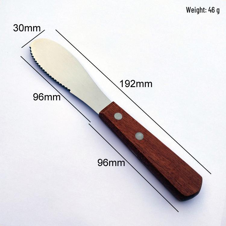 Stainless Steel Multipurpose Spreader & Scraper Knife for Butter, Bread, Cheese, Jam, Chocolate, and Wax.