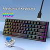 K61 Mini Mechanical Keyboard Portable Wired Keyboard RGB Backlit Gaming Keyboard Ergonomic Keyboard for Windows PC Laptop
