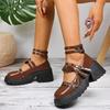 Fashion Gothic Metal Decoration Ankle Strap Pumps Women Punk Platform High Heels Mary Jane Shoes 2025 Summer Sweet Pink Lolita Shoes