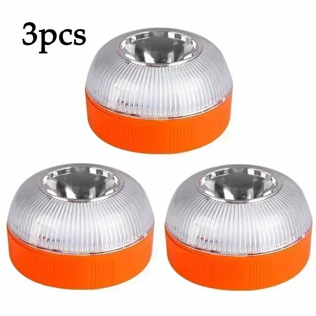 Newest Portable Emergency Light Car Emergency Beacon Light Orange/Blue/Red Magnetic Induction Strobe Light Waterproof Flashlight