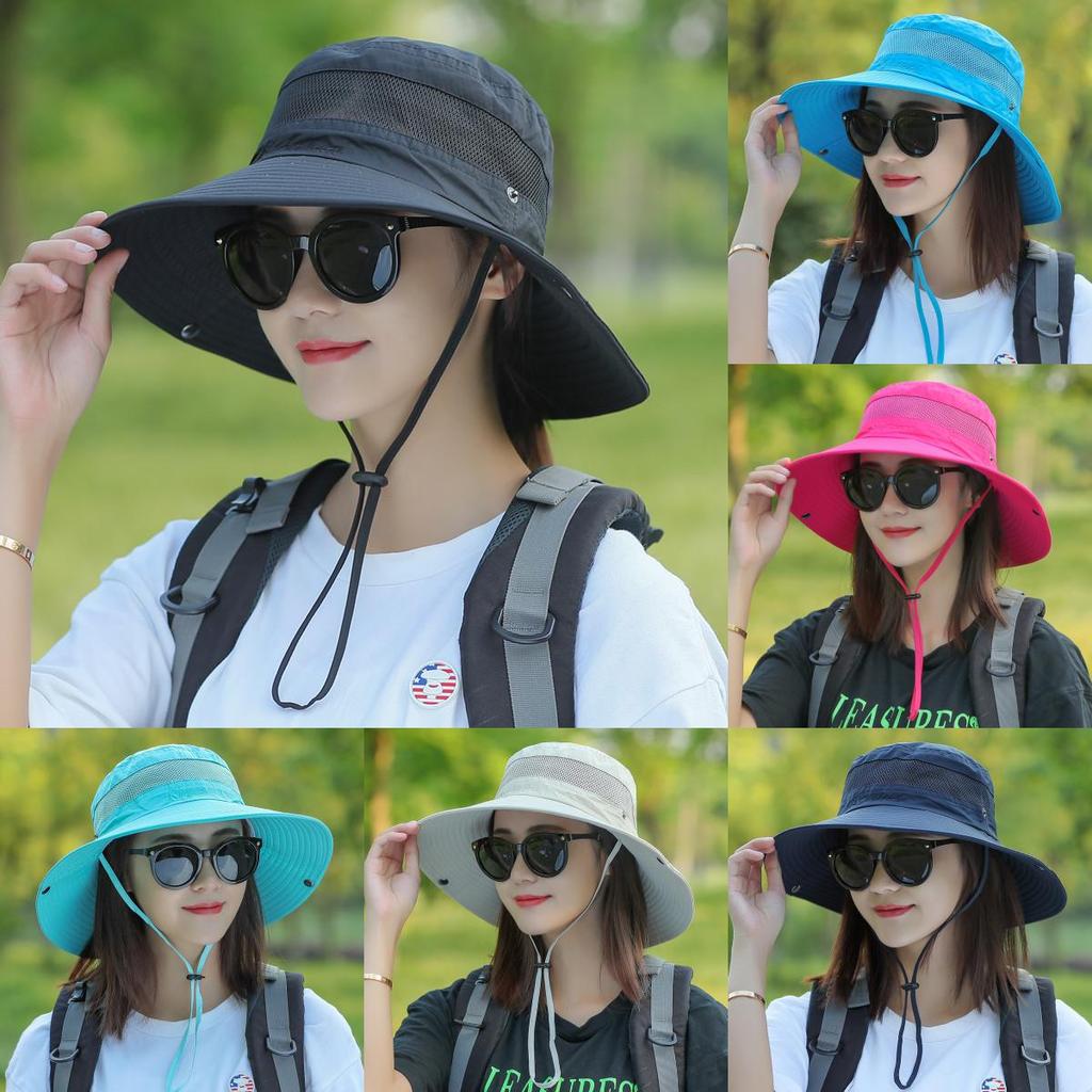 Sun Protection Fisherman Hat With Large Brim For Outdoor Sunshade And Travel