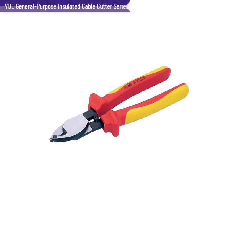Germany K-brand VDE Heavy-Duty Insulated Cable & Wire Cutter, 089516 Series. 160mm Insulated Cable Cutter
