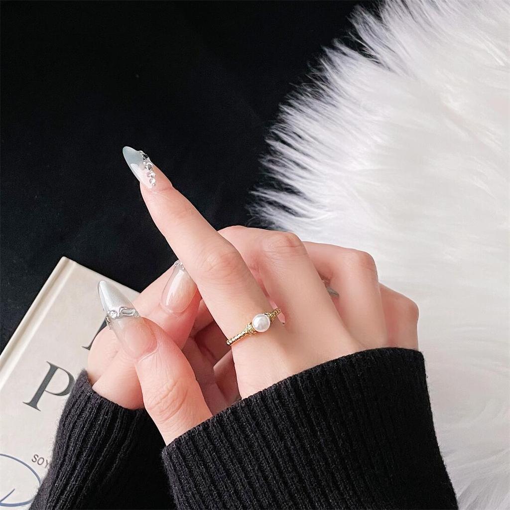 Shining Zir*****Pen Ring, Personalized Niche Design, Sweet And Elegant Temperament, Advanced Sense, Daily Matching, Ring Woman
