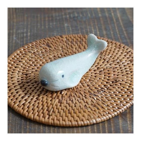 Seal Chopstick Rests, Set of 5, Hokkikun, Made In Japan, Mino Ware, Cute Ceramic Chopstick Rests (Light Blue)