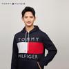 Tommy Hilfiger Men's Color Block Embroidered Drawstring Hoodie