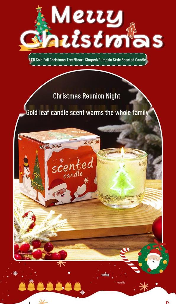 Scented LED Candle with Atmosphere Light – Perfect for Birthdays & Valentine's Gifts