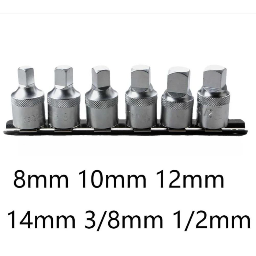 

Square drive 1/2 inch base oil sump drainplug key socket set 6 piece for transmission maintenance 8 10 12 14mm 3/8 steel China Mainland