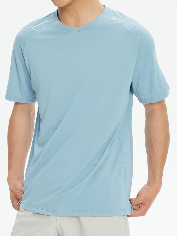 Mens Running Short Sleeve Tees Gym Jogging Tops Outdoor Cycling Sweatshirt Muscle Fit T-shirt for Man Trainin Dry Fit Sweatshirt