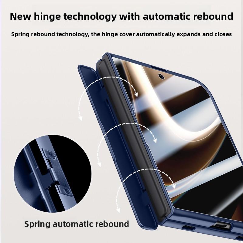 Case For iPhone Duo Fold Case Lens mount stand Protective Back Cover For MagSafe Magnetic Wireless Charging Phone Shell Funda