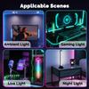 Smart RGB Music Rhythm LED Light Bar with APP Control Sound Pickup Ambient Lamp for Gaming Desk TV Backlight Home Theater Room Decoration