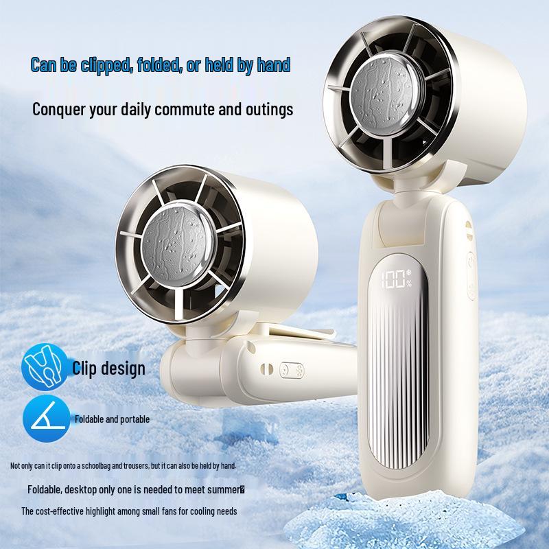 Rechargeable Foldable Mini Handheld High-Speed Cooling Fan