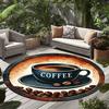 Coffee Beans Round Rug, Stylish for Bedroom/Dining/Living/Outdoor, Cozy Home Decor
