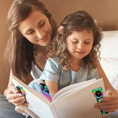 12/24pcs Children Bookmark Scratch Painting Toys with Rope Animal Dinosaur Unicorn Colorful Scratching Toy for Kid Gifts TMZ