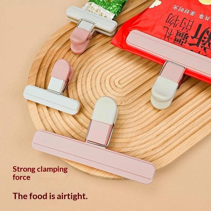 Reusable Portable Airtight Bag Clips Food Safe Heavy Duty Snack Sealing Clips for Kitchen Pantry Storage Camping Picnic Travel