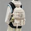 Ins women schoolbag high school student backpack girls' large-capacity backpack