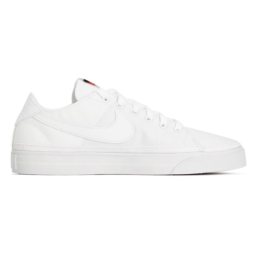 New Nike Court Legacy Canvas Triple White Women's CZ0294-100