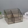 Transparent Acrylic Makeup Organizer Box Pen Holder Desktop Stationery Storage Box Multifunctional Student Office Organizing Box