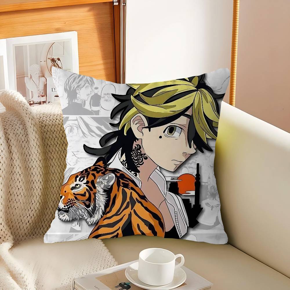 Anime Hanemiya Kazutora Pillow Gift Home Office Decoration Bedroom Sofa Car Cushion Cover Case 45x45