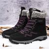 Winter Men Boots Super Warm Snow Boots with Fur Leather Men Winter Work Shoes Casual Sneakers Military Combat Ankle Boots Female