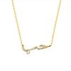 Fashion Arabic Necklace Jewelry Bff Friendship CZ Arabic Love Statement Pendant Necklace Collar Arabe Chain For Women Gift