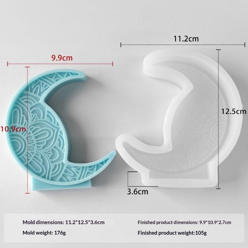 Flexible Sturdy Silicone Mould Fashion Accessory for Making Unique Moon Shaped Candle and Home Decorations