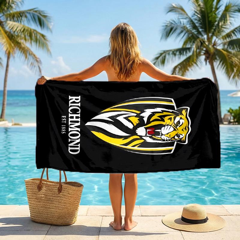 Richmond Tigers Fashion Beach Towel: Ideal for Summer Adventures Soft, Absorbent and Quick Drying Suitable for Swimming and Bathing