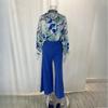 Summer Women's Printed Shirt Style, Loose and Breathable, Stylish Trousers, Fashionable and Casual Set